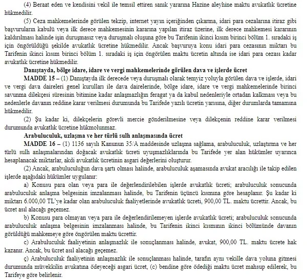 2020 Avukatlık asgari ücret tarifesi belli oldu! CMK 2020 tarifesi ne kadar?-6