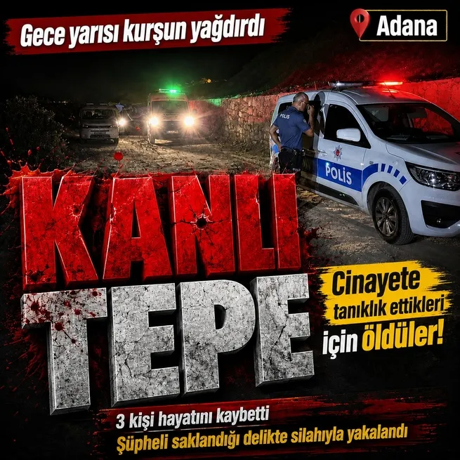 Adanada 1i kadın 3 kişi vurularak öldürüldü: Şüpheli yakalandı