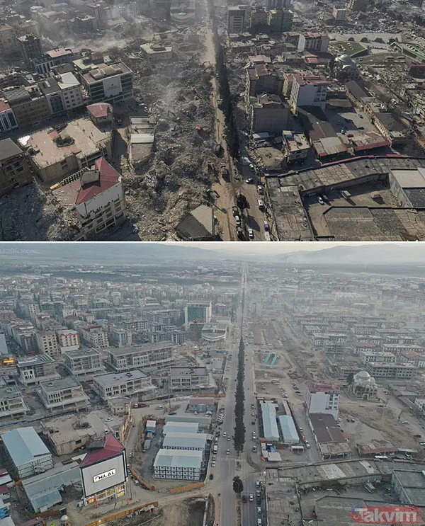 Deprem bölgesinin iki yıllık değişimi böyle görüntülendi! Hatay, Adıyaman, Malatya... - 5