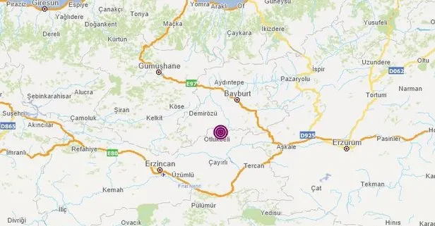 Son dakika: Erzincan Otlukbeli’nde 4.2 büyüklüğünde deprem! AFAD, Kandilli son depremler...
