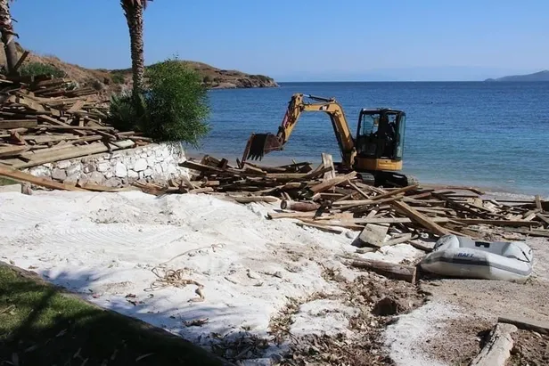 Son dakika: Dodo Beach'te yıkım tekrar başladı!-4