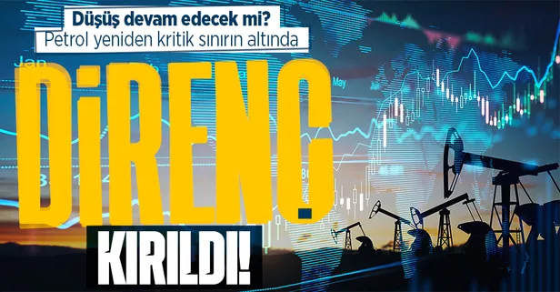 SON DAKİKA | Brent petrolde günlük düşüş yüzde 3'ü aştı! Yeniden kritik sınırın altında