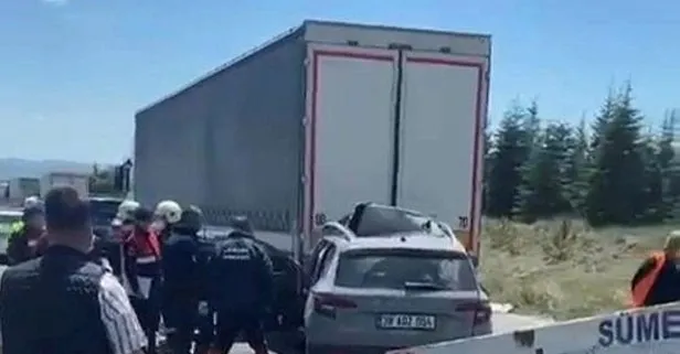 Ankara'da bir aileyi yok eden kaza!