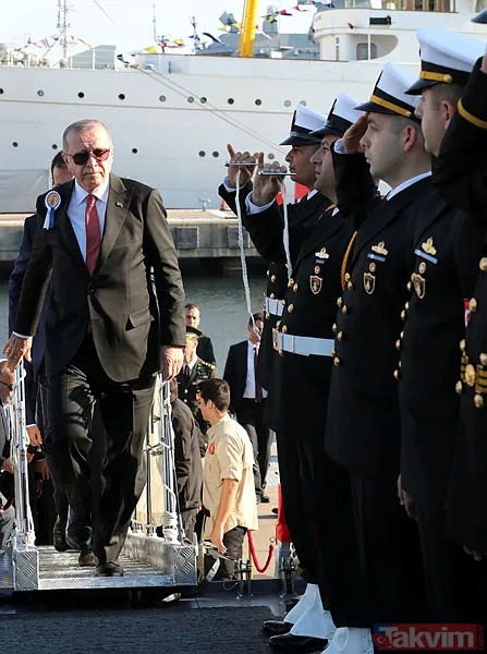 Başkan Erdoğan TCG Burgazada'nın teslim törenine katıldı - 33