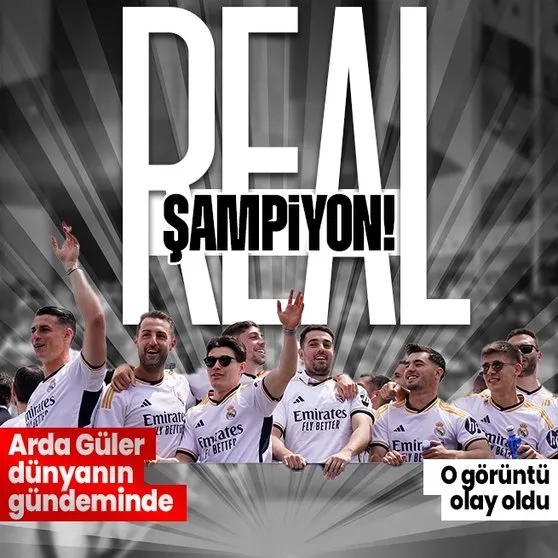 Arda Güler’in Real Madrid ile yaşadığı şampiyonluğun kutlama fotoğrafları olay oldu!