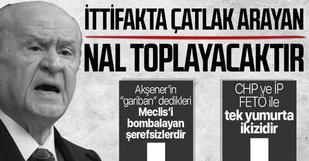 MHP lideri Devlet Bahçeli: İttifakımızda çatlak arayanlar nal toplamaya devam edecektir