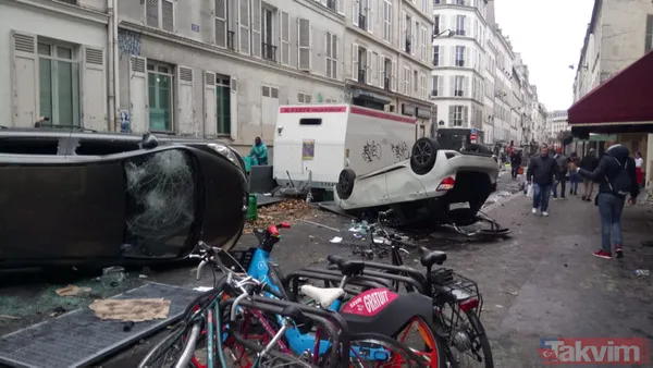 Terör örgütü PKK yanlıları Paris'i savaş alanına çevirdi! Türkiye'deki siyasi ayak HDP iftiraya başladı - 7