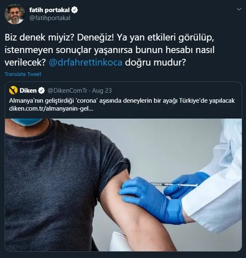 Sabah Gazetesi yazarı Salih Tuna'dan provokatör Fatih Portakal'a aşı tepkisi: Bu kadar cehalet trollerde yok!-1