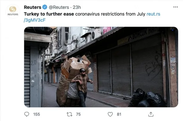 İngiliz Reuters yine algı peşinde! Türkiye'deki normalleşme sürecini bu fotoğrafla servis ettiler!