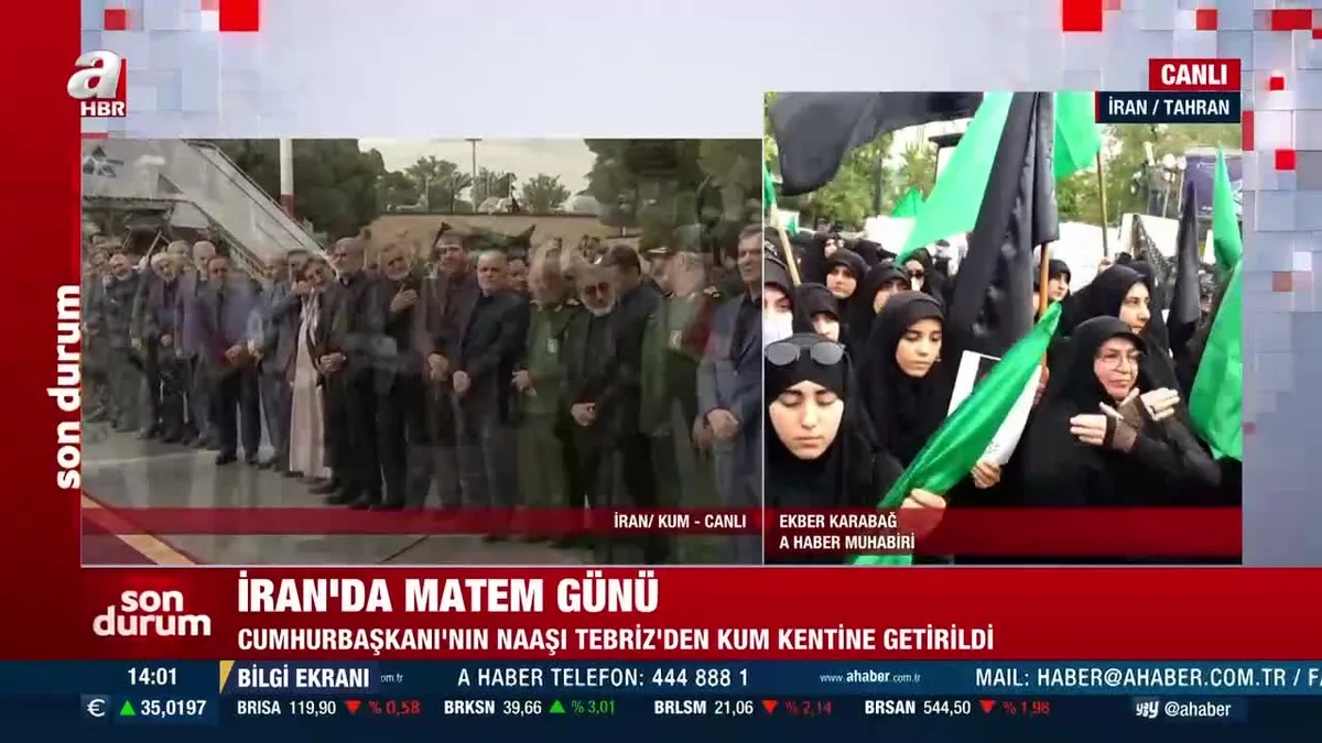 İran Reisi'nin yasını tutuyor!