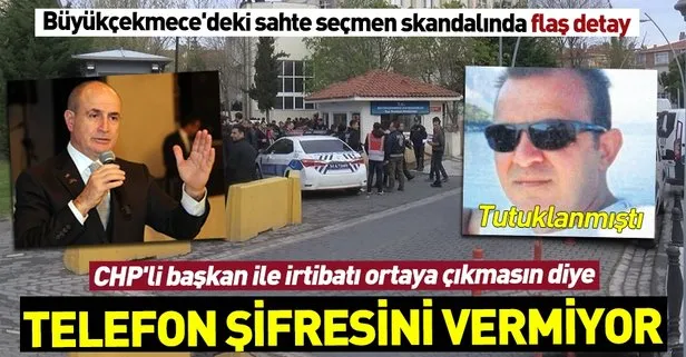 Büyükçekmece’de sahte seçmen kaydı yaptığı gerekçesiyle tutuklanan Mehmet Özgür Samanlı cep telefonu şifresini vermiyor!