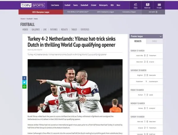 Milli Takım’ın 4-2’lik zaferi dış basında geniş yankı uyandırdı: Türkiye Hollanda'yı rezil etti-5