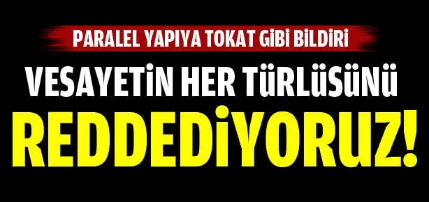Paralel devlete sert tepki!