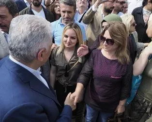 Binali Yıldırıma Çatalcada sevgi seli
