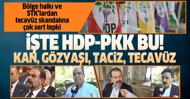 STK'lardan tecavüzcü HDP'li vekil Tuma Çelik'e büyük tepki: HDP - PKK budur! Kan, gözyaşı, yıkma, yakma, taciz ve tecavüz…