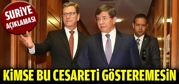 Davutoğlu, BMGK’yı göreve çağırdı