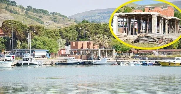 İYİ Partili Gökçeada Belediyesi, sit alanına iki katlı betonarme binalar inşa etti