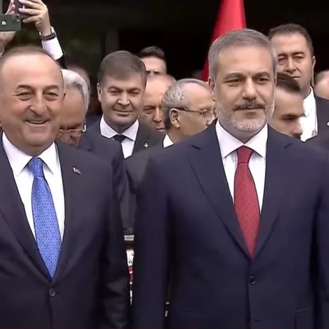 Kabine üyeleri devir-teslim töreni | Dışişleri Bakanı Hakan Fidan, görevi Mevlüt Çavuşoğlundan devraldı: Her türlü özveriyi göstereceğiz