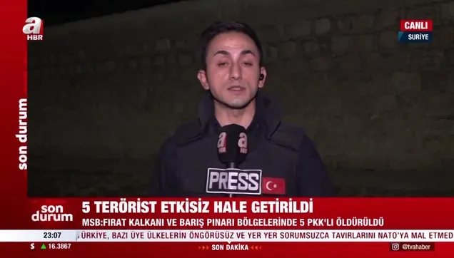 MSB: 5 terörist etkisiz hale getirildi