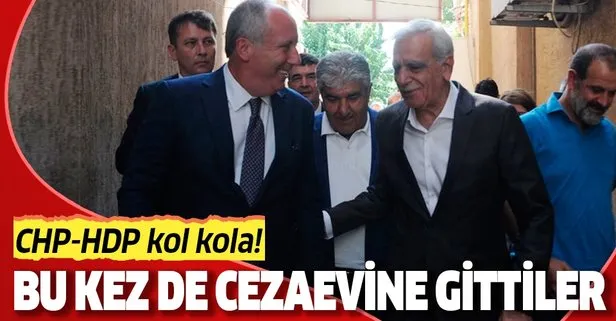 Görevden alınan başkanlara destekle yetinmeyen CHP bu kez de cezaevindeki HDP’lileri ziyaret etti