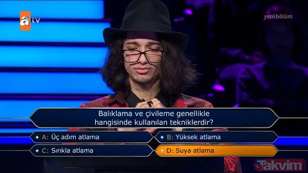Kim Milyoner Olmak İster'de Kenan İmirzalıoğlu sordu: Mesleği 'Kaşmerlik' olan biri nerede çalışır? - 12