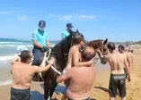 İstanbul'da plajlara atlı denetim!