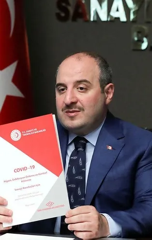 Son dakika: Bakan Varank, TSE'nin koronavirüs önlem kılavuzunu açıkladı
