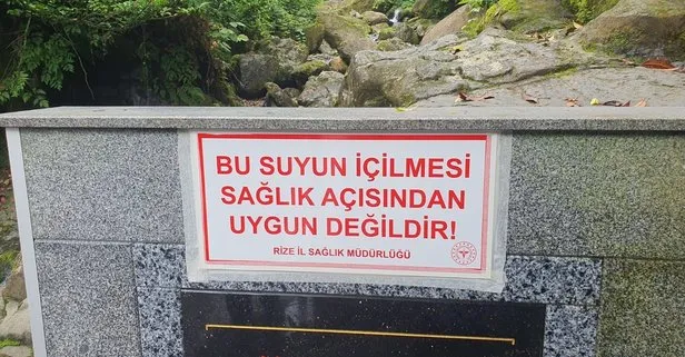 Rize’de yıllardır şifalı diye içilen Andon ılıca suyundan arsenik çıktı!