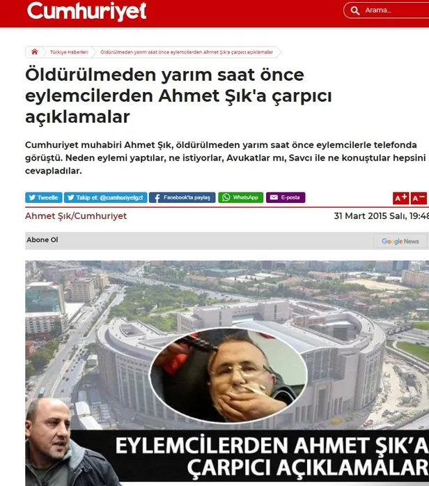 Şehit Cumhuriyet Savcısı Mehmet Selim Kiraz'ın kanı Ahmet Şık ve İsmail Saymaz'ın ellerinde!-6