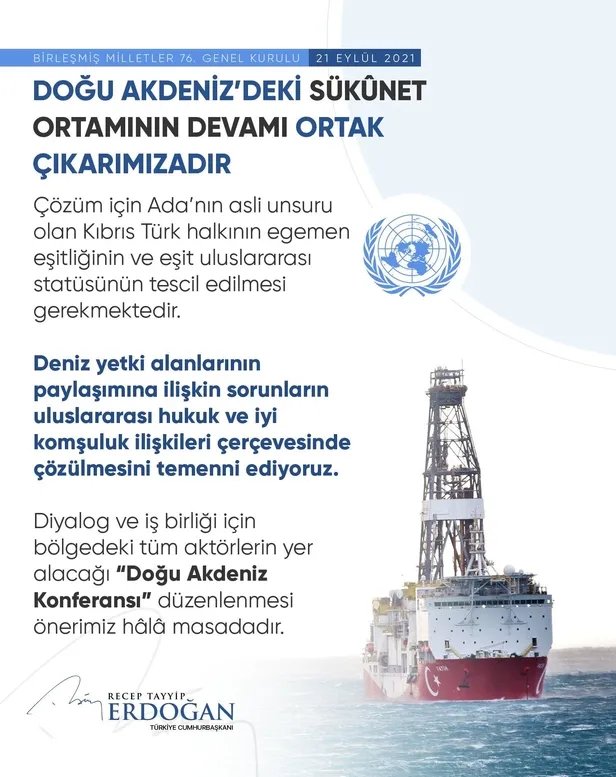 Son dakika: Başkan Erdoğan'dan BM 76. Genel Kurulu'nda önemli açıklamalar: Yeni bir göç yüküne tahammülümüz yok-9
