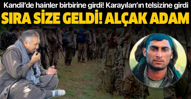 SON DAKİKA: Kandil'de kaos! Teröristler Karayılan'ı telsizden dinleyip kazan kaldırdılar: Alçak adam