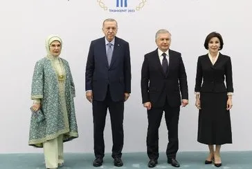 Başkan’dan Özbekistan’da aile fotoğrafı