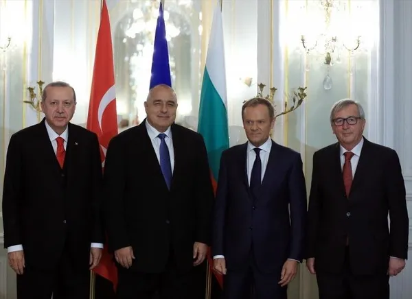 Cumhurbaşkanı Erdoğan, Bulgaristan Başbakanı Borisov ile bir araya geldi-1