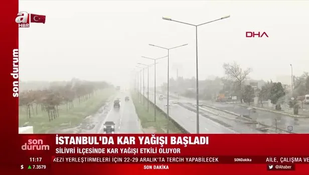 SON DAKİKA: İstanbul'da kar yağışı başladı!