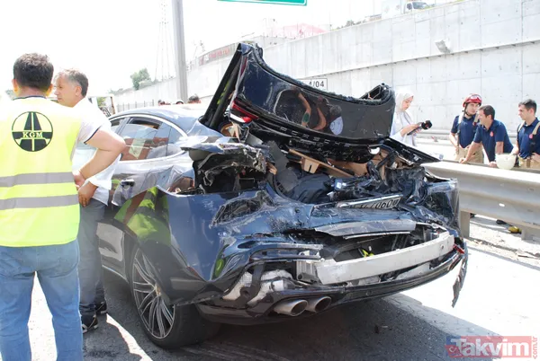 TEM'i kilitleyen kaza! Sultanbeyli'de 3 TIR birbirine girdi - 2