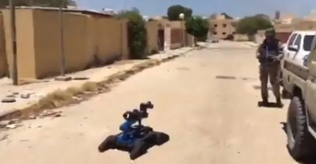 Yerli ve milli robot TMR 2 Kutlu Libya’da! MSB paylaştı!