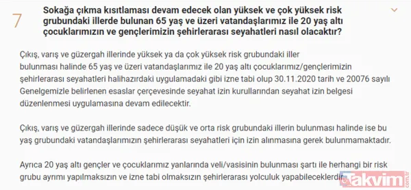 Kafe restoranlarda HES kodu zorunlu mu? Kahvehanelerde oyun serbest mi? Kimler toplu taşıma kullanabilecek? - 17