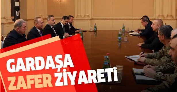 Aliyev'e tebrik ziyareti