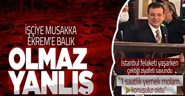 Ekrem İmamoğlu İstanbullu karla boğuşurken balıkçıda yakalanmasını savundu: 1 saatlik yemek molam bile konuşulur oldu