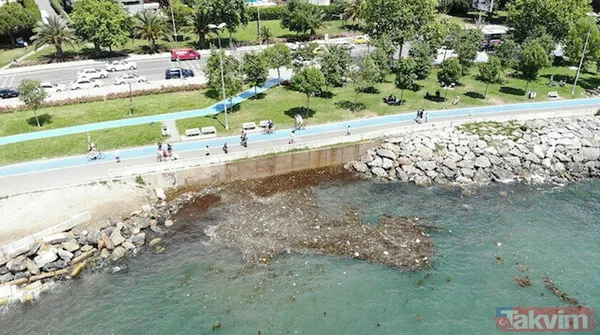 Caddebostan sahilinde büyük rezillik! Her yer çöp içinde - 1