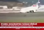 İstanbul Havalimanı’nda hareketli anlar! İniş takımları açılmayan kargo uçağı gövde üzeri iniş yaptı