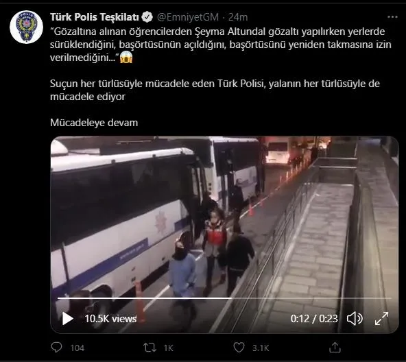 SON DAKİKA: Emniyet Genel Müdürlüğünden provokatif iddialara tokat gibi cevap-1