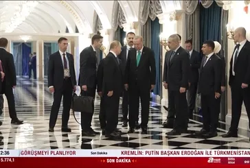 Putin ile Erdoğan Türkmenistan'da görüşecek