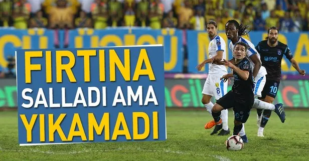 Fırtına salladı ama yıkamadı! I Ankaragücü: 2 - Trabzonspor: 2 MAÇ SONUCU