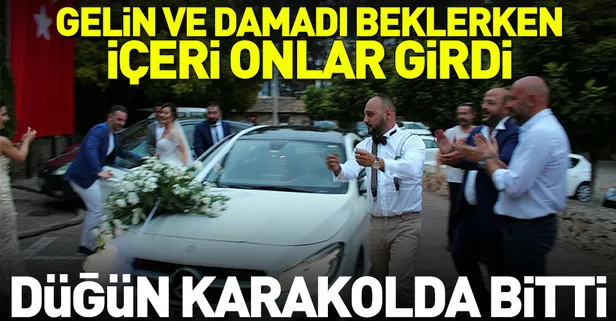 Antalya'da düğünde damada haciz şoku