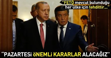 Son dakika: Cumhurbaşkanı Erdoğan'dan Kırgızistan'da önemli açıklamalar