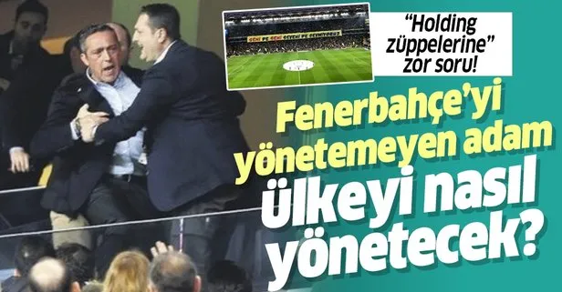 Ali Koç'u ittirmeye çalışan holding züppelerine zor soru