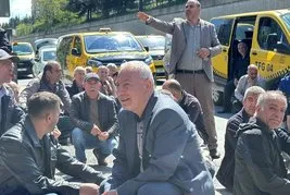 İBB mağduru taksicilerden CHP’ye protesto!