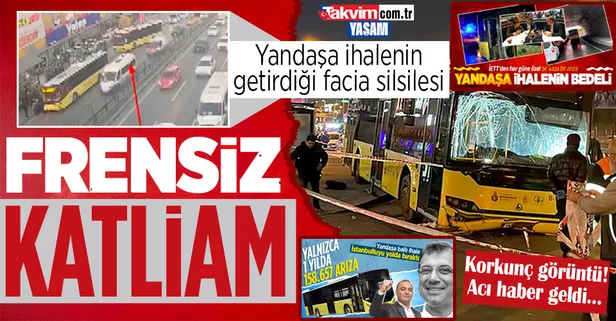 Son dakika: Yandaşa ihalenin faturası ağır oluyor! Bahçelievler'de İETT otobüsü durağa daldı: 1 ölü 4 yaralı