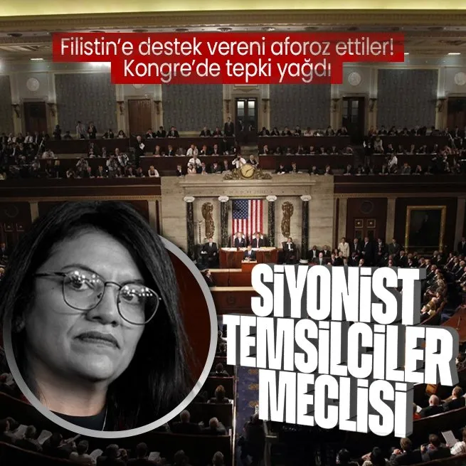 Filistine destek verdi sesi kesildi! ABD Temsilciler Meclisinde Rashida Tlaibnin susturulma kararına tepki yağıyor